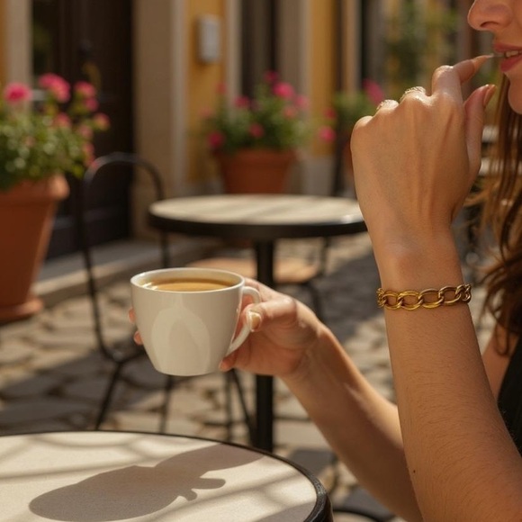 Vintage gold plated chainlink bracelet - Picture 1 of 6